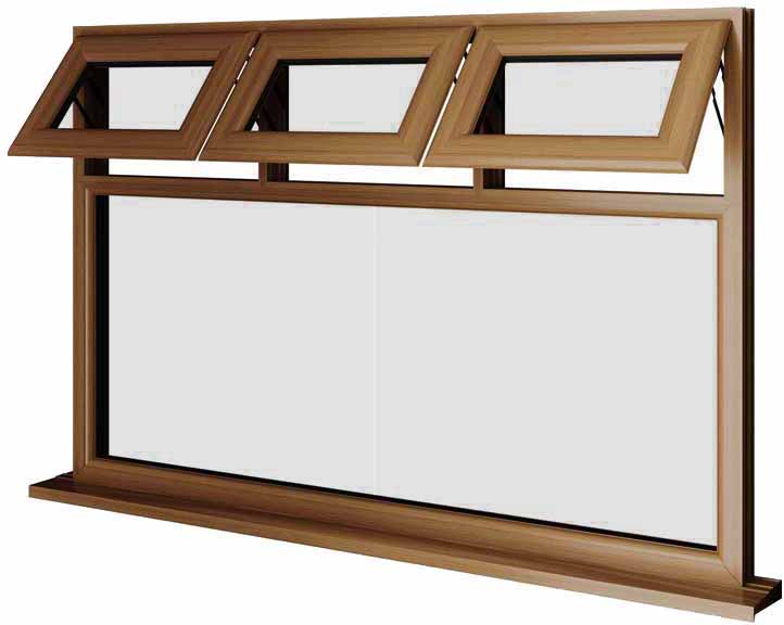 Oak UPVC Window Style 23