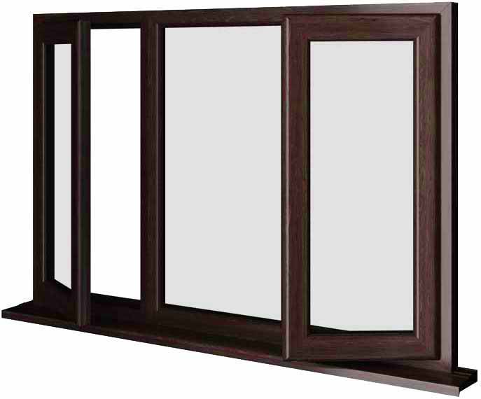 Rosewood UPVC Window Style 24