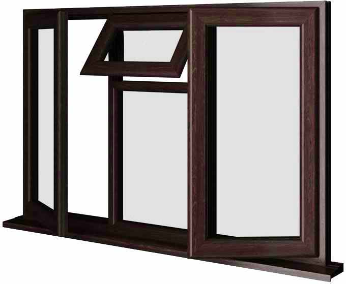 Rosewood UPVC Window Style 26
