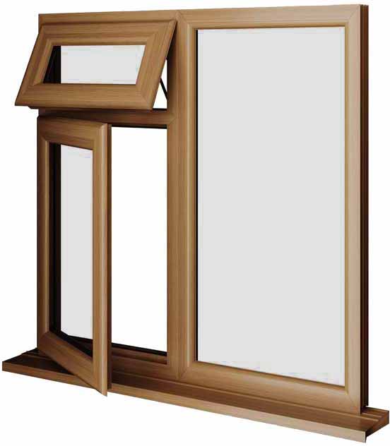 Oak UPVC Window Style 27