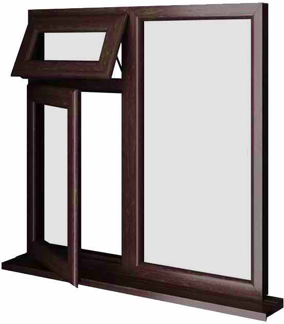 Rosewood UPVC Window Style 27