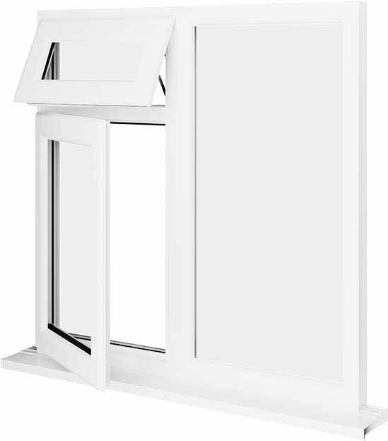 White UPVC Window Style 27