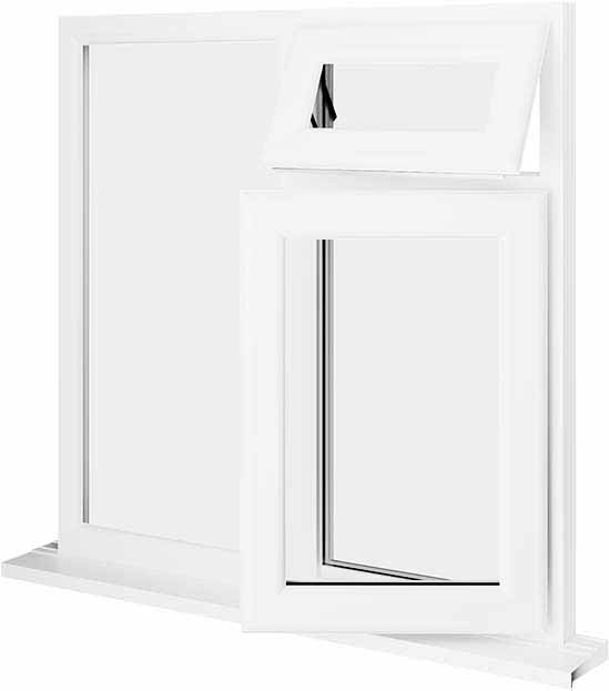 White UPVC Window Style 28