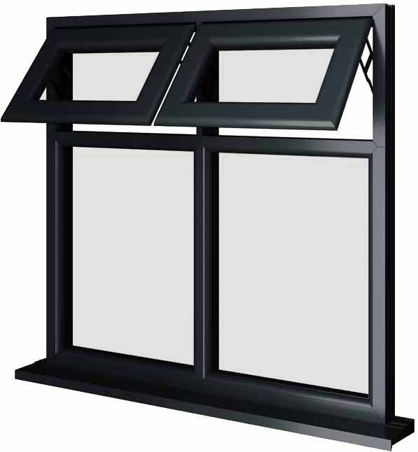 Grey UPVC Window Style 29