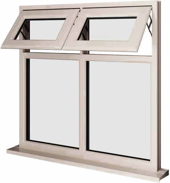Cream UPVC Window Style 29