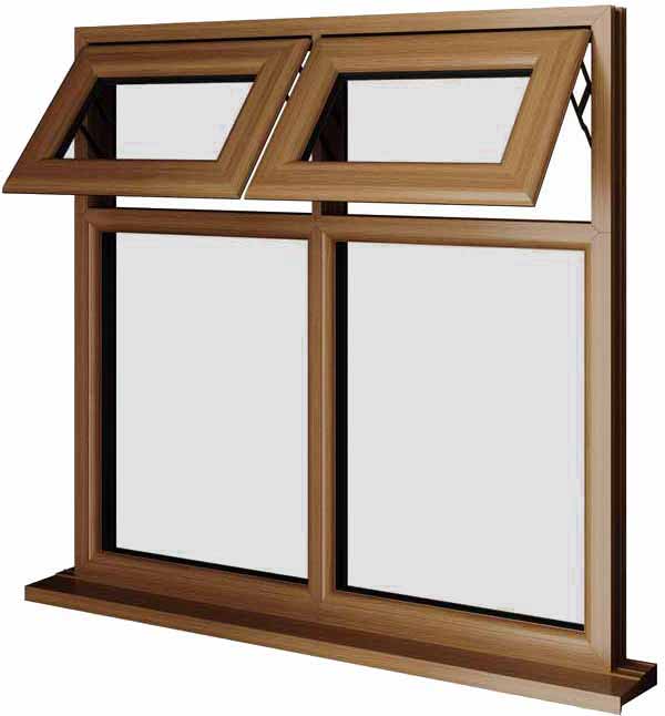 Oak UPVC Window Style 29