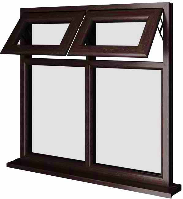 Rosewood UPVC Window Style 29