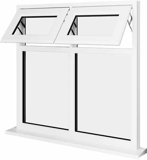 White UPVC Window Style 29