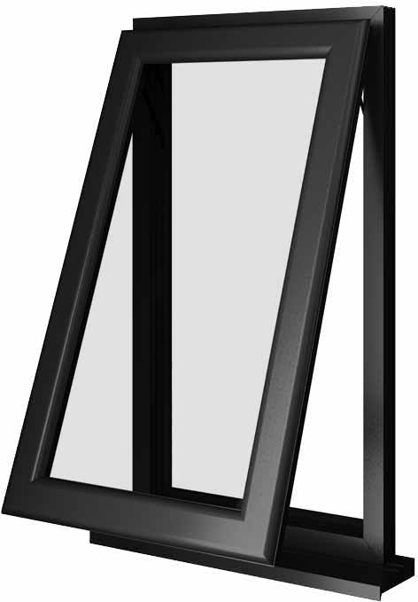 Black UPVC Window Style 3