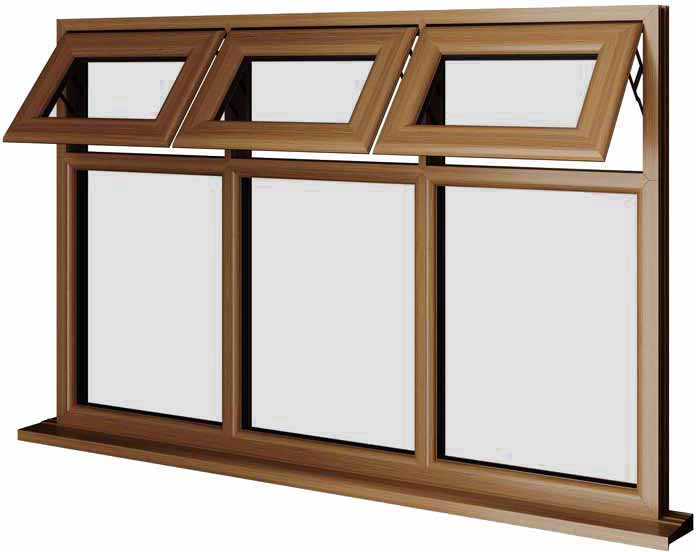 Oak UPVC Window Style 30