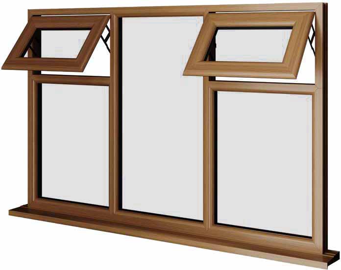 Oak UPVC Window Style 32
