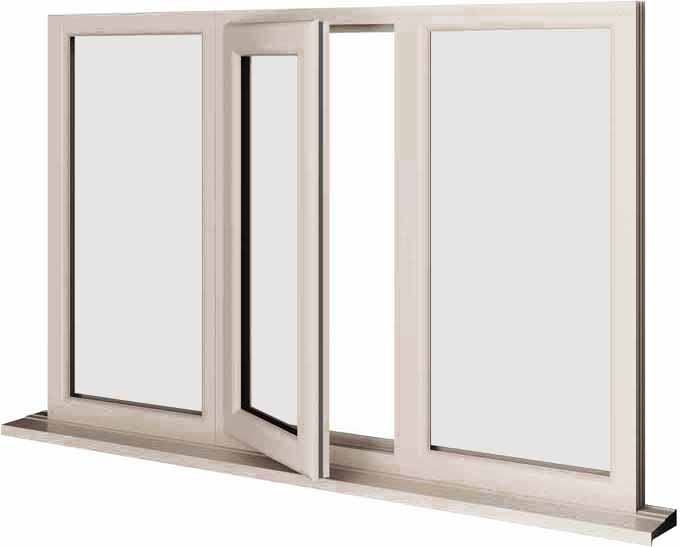 Cream UPVC Window Style 33