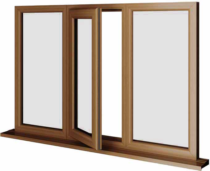 Oak UPVC Window Style 33