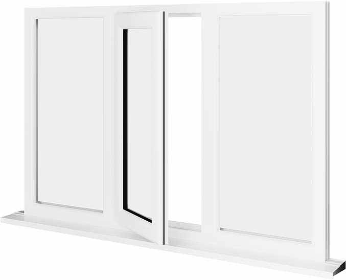 White UPVC Window Style 33
