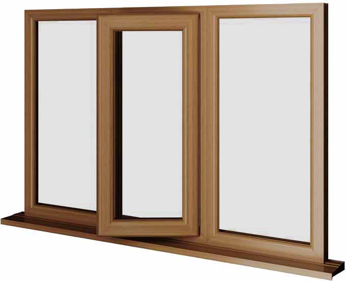 Oak UPVC Window Style 34