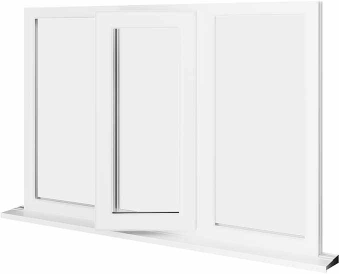 White UPVC Window Style 34