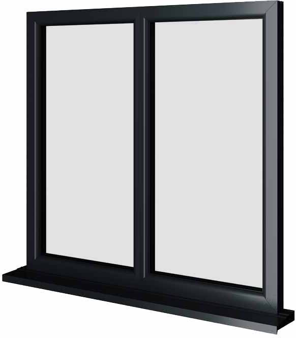 Grey UPVC Window Style 35