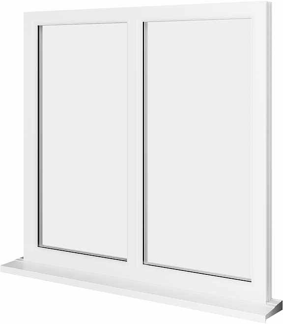 White UPVC Window Style 35
