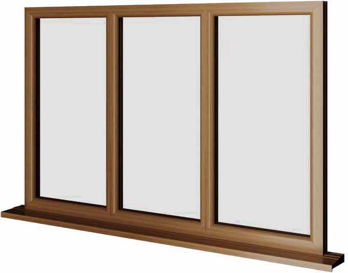 Oak UPVC Window Style 36