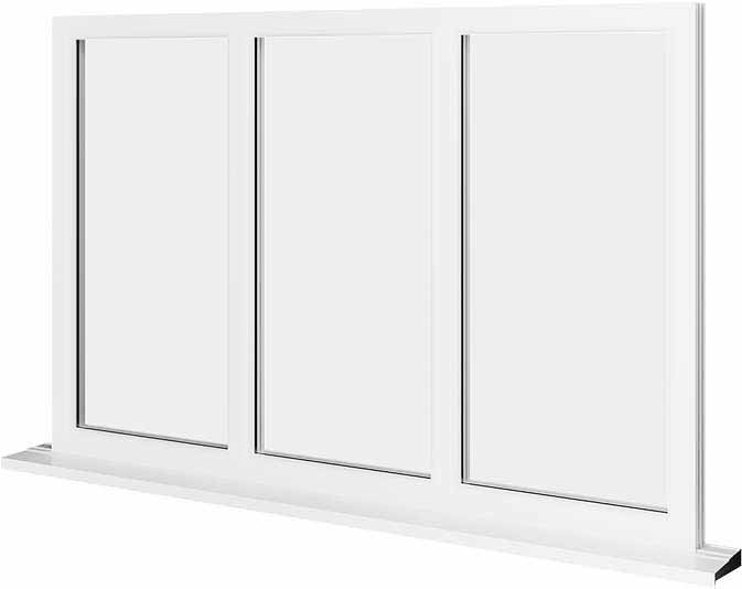 White UPVC Window Style 36