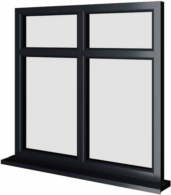 Grey UPVC Window Style 37