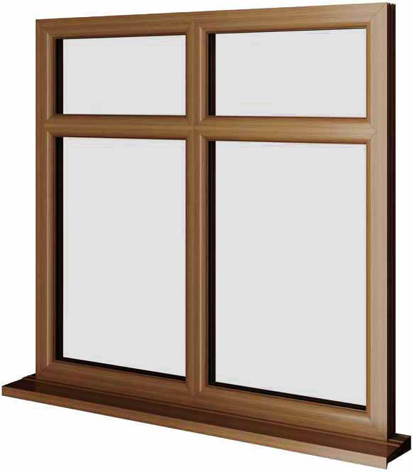 Oak UPVC Window Style 37