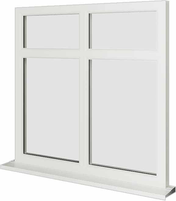 White UPVC Window Style 37