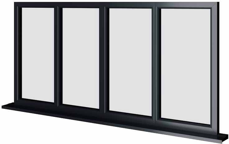 Grey UPVC Window Style 38