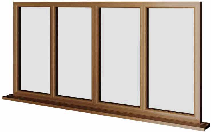 Oak UPVC Window Style 38