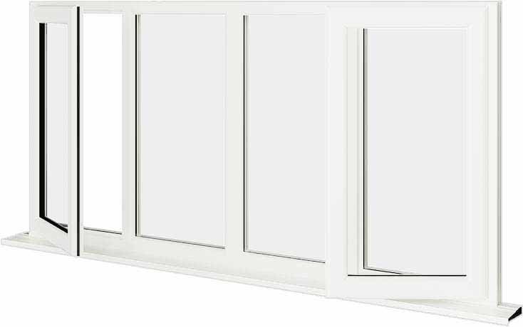 White UPVC Window Style 39