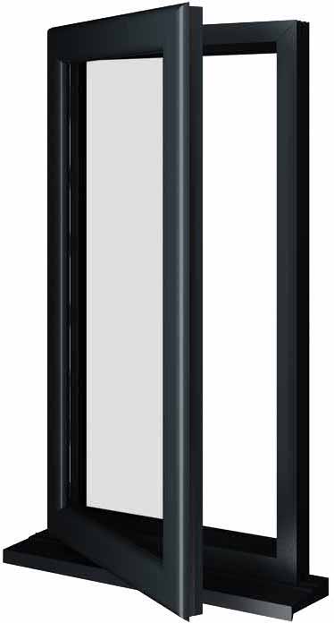 Grey UPVC Window Style 4
