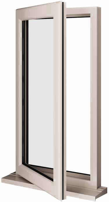 Cream UPVC Window Style 4