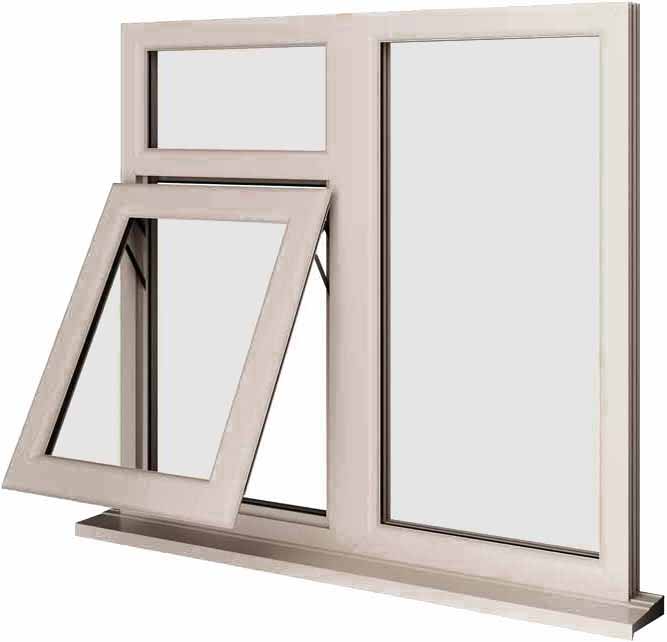 Cream UPVC Window Style 41