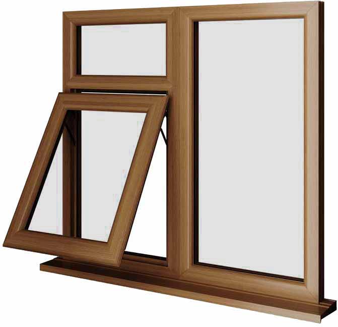 Oak UPVC Window Style 41