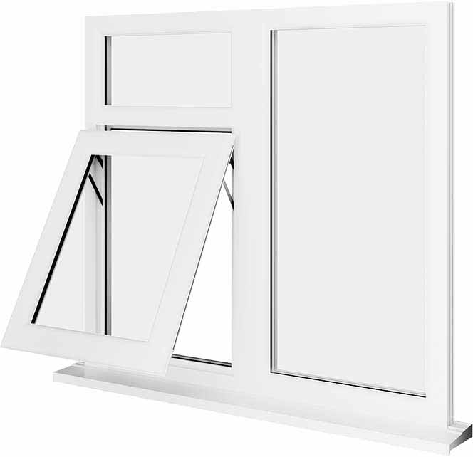 White UPVC Window Style 41