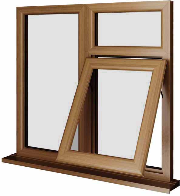 Oak UPVC Window Style 42