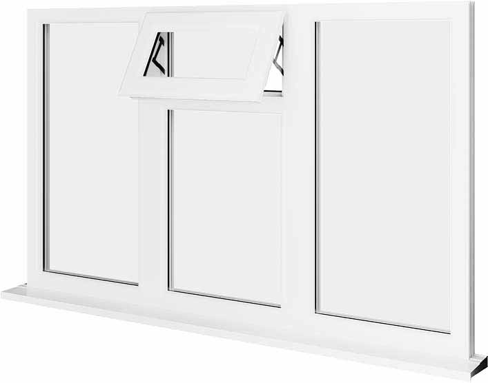 White UPVC Window Style 43