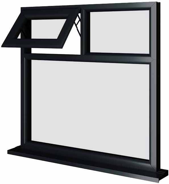 Grey UPVC Window Style 44