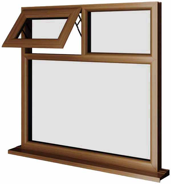 Oak UPVC Window Style 44