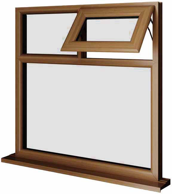Oak UPVC Window Style 45