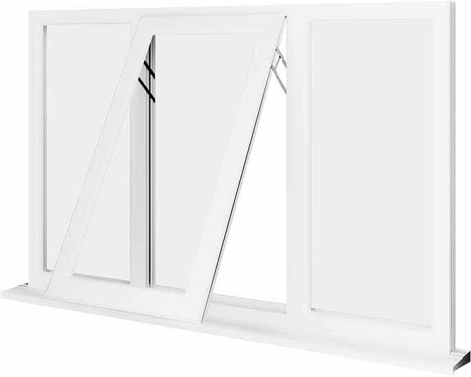 White UPVC Window Style 46