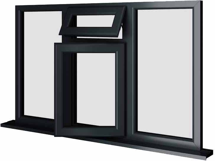 Grey UPVC Window Style 47