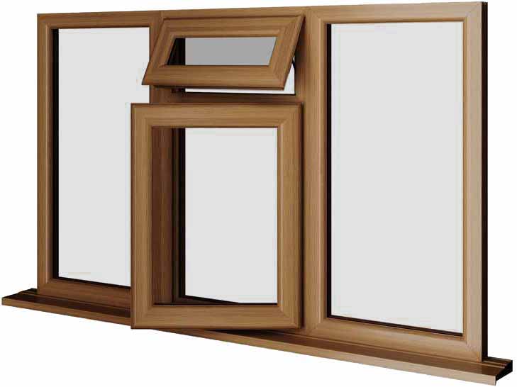 Oak UPVC Window Style 47