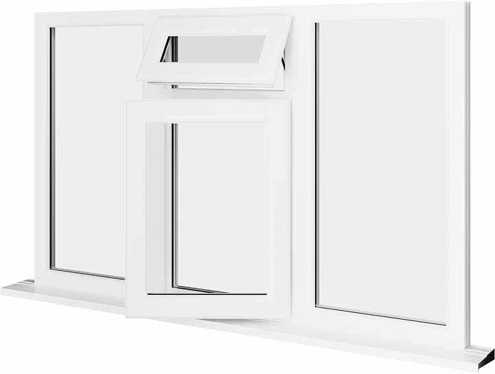 White UPVC Window Style 47