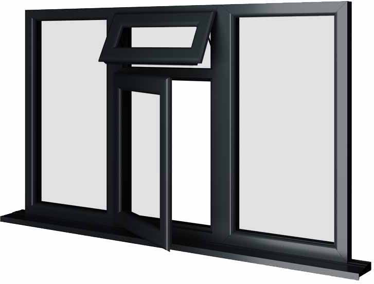 Grey UPVC Window Style 48
