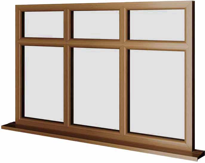 Oak UPVC Window Style 49