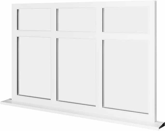 White UPVC Window Style 49
