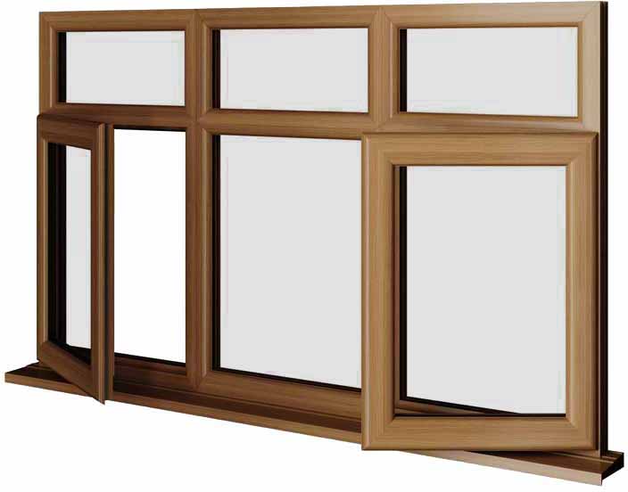 Oak UPVC Window Style 50
