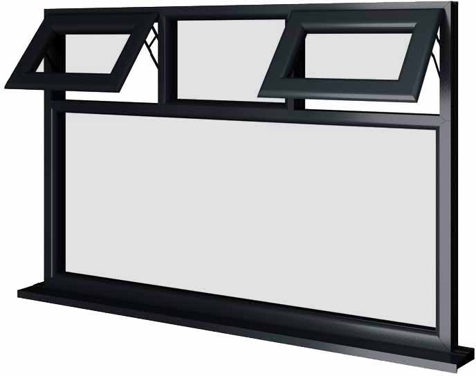 Grey UPVC Window Style 51