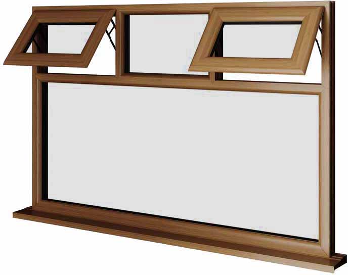 Oak UPVC Window Style 51